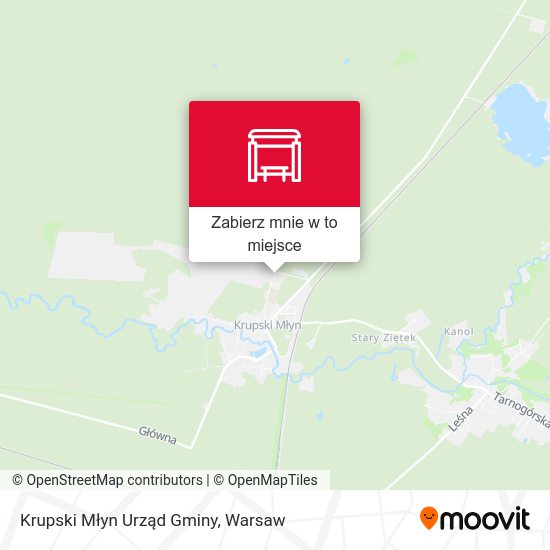 Mapa Krupski Młyn Urząd Gminy