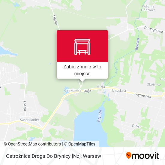 Mapa Ostrożnica Droga Do Brynicy [Nż]