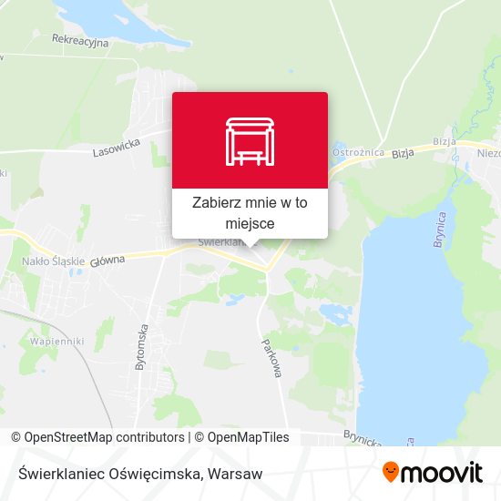 Mapa Świerklaniec Oświęcimska