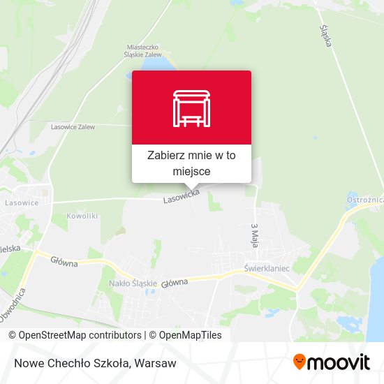 Mapa Nowe Chechło Szkoła