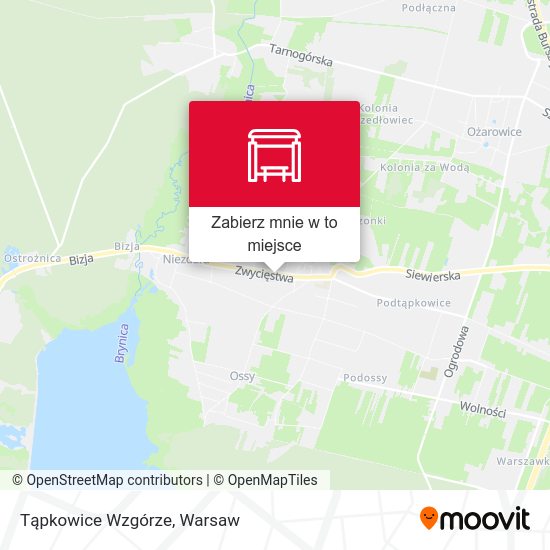 Mapa Tąpkowice Wzgórze