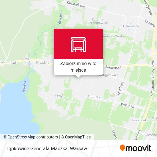 Mapa Tąpkowice Generała Maczka