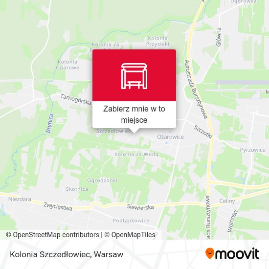 Mapa Kolonia Szczedłowiec