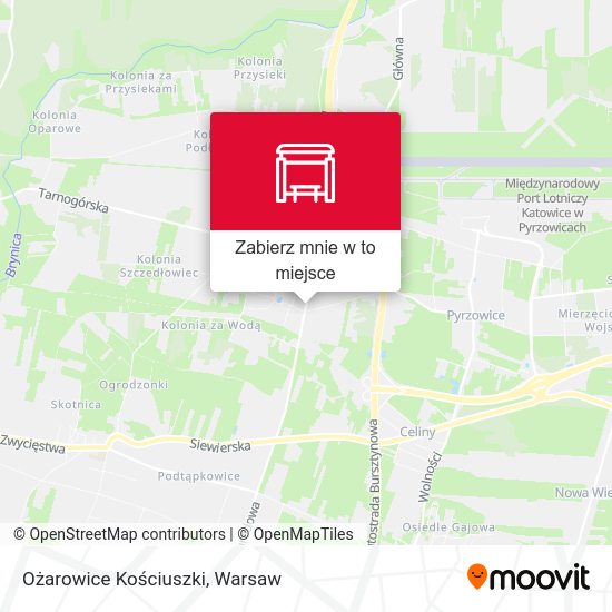 Mapa Ożarowice Kościuszki