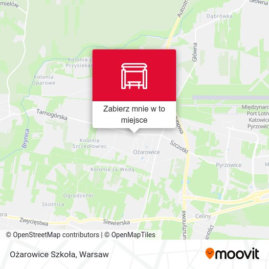 Mapa Ożarowice Szkoła