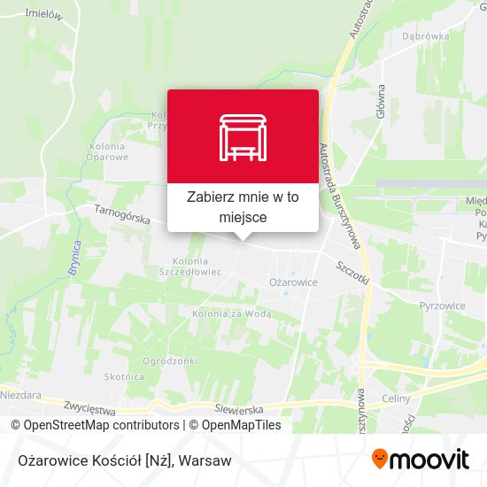 Mapa Ożarowice Kościół [Nż]