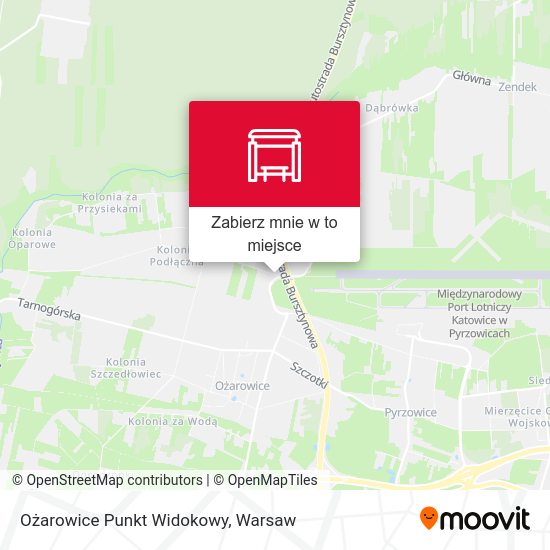 Mapa Ożarowice Punkt Widokowy