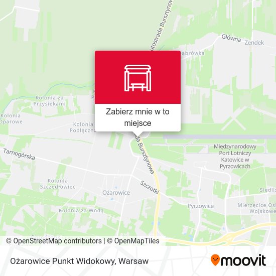 Mapa Ożarowice Punkt Widokowy