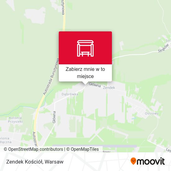 Mapa Zendek Kościół