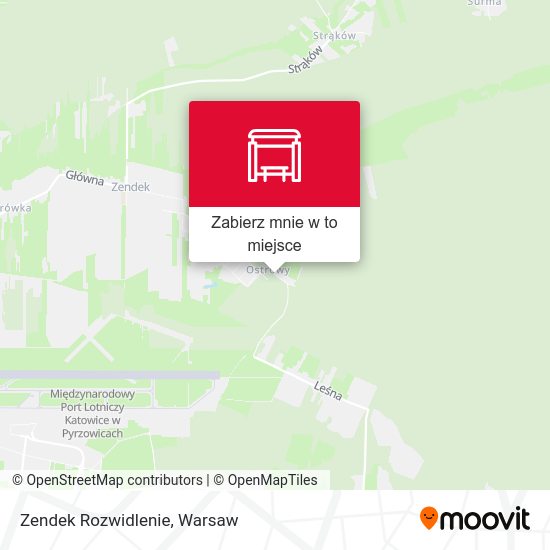 Mapa Zendek Rozwidlenie