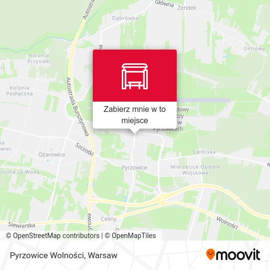 Mapa Pyrzowice Wolności