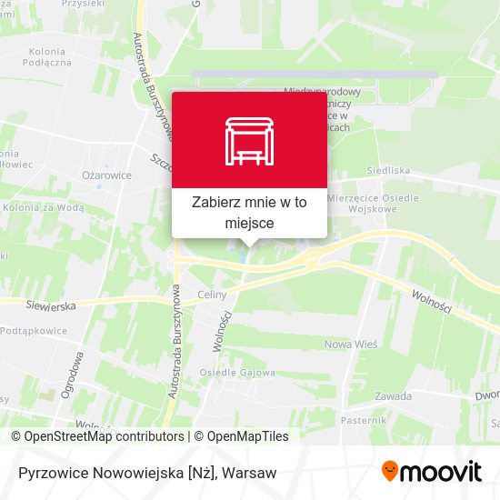 Mapa Pyrzowice Nowowiejska [Nż]