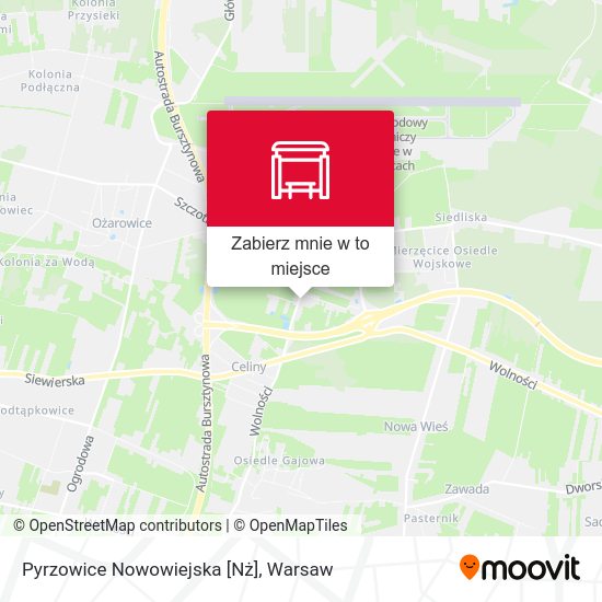 Mapa Pyrzowice Nowowiejska [Nż]