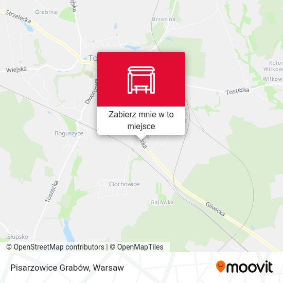 Mapa Pisarzowice Grabów