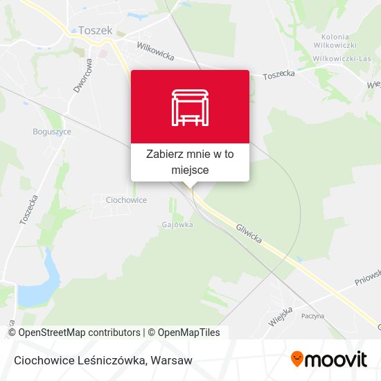 Mapa Ciochowice Leśniczówka