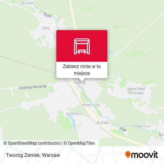 Mapa Tworóg Zamek