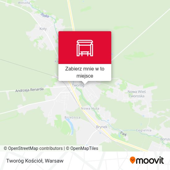 Mapa Tworóg Kościół