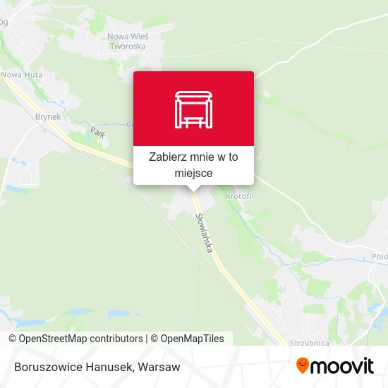 Mapa Boruszowice Hanusek