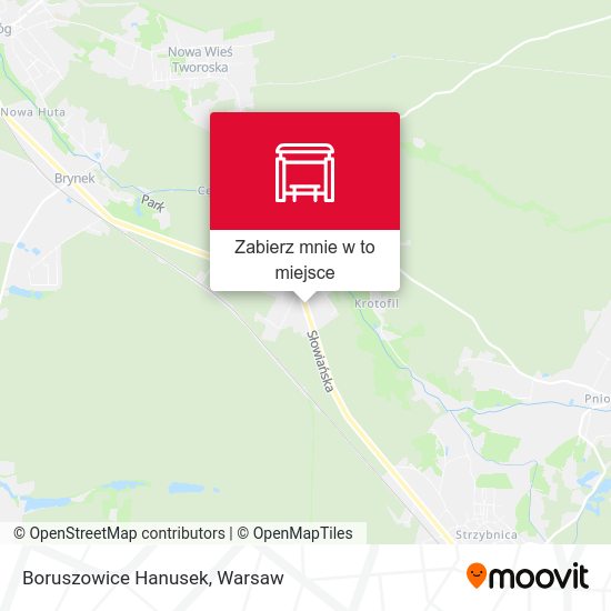 Mapa Boruszowice Hanusek