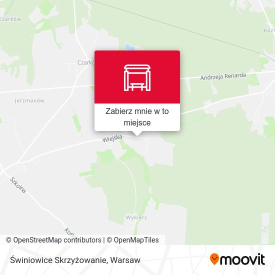 Mapa Świniowice Skrzyżowanie