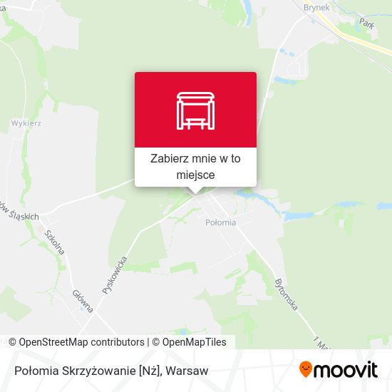 Mapa Połomia Skrzyżowanie [Nż]