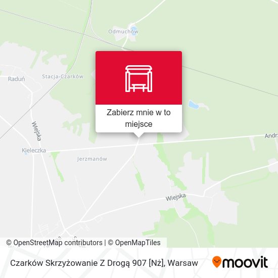 Mapa Czarków Skrzyżowanie Z Drogą 907 [Nż]