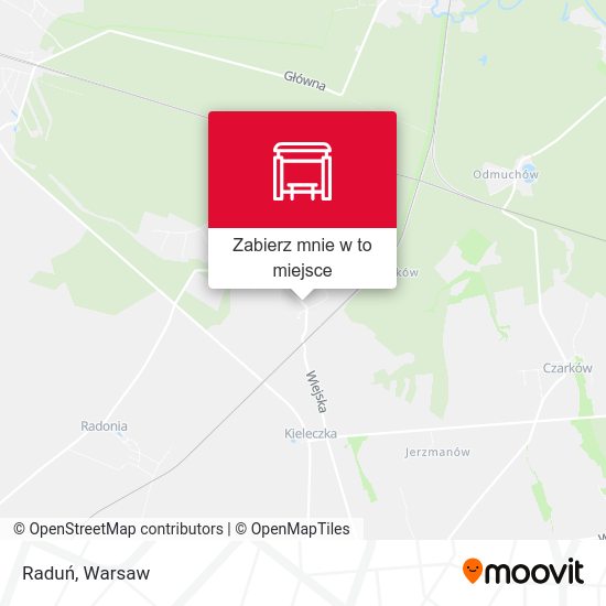 Mapa Raduń