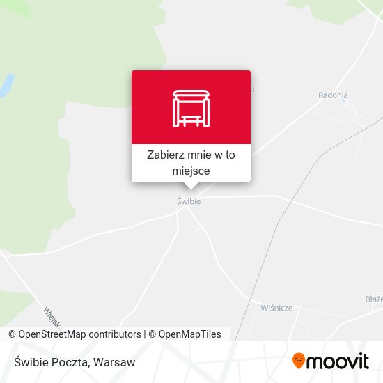 Mapa Świbie Poczta