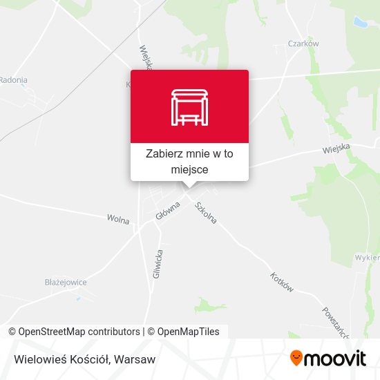 Mapa Wielowieś Kościół