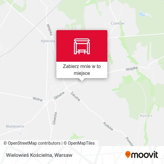 Mapa Wielowieś Kościelna