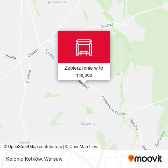 Mapa Kolonia Kotków