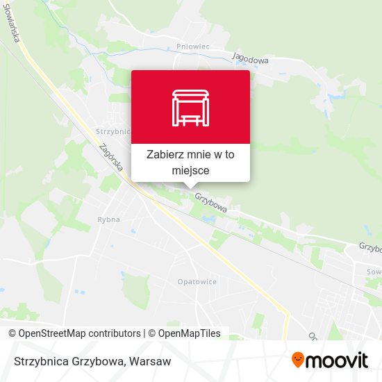 Mapa Strzybnica Grzybowa