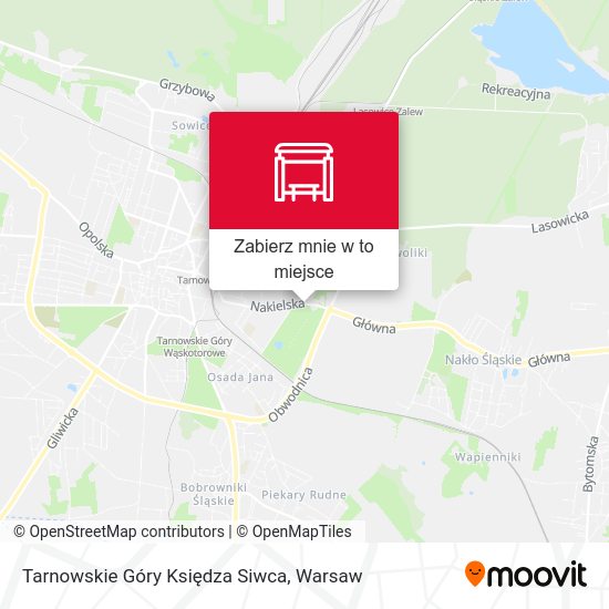 Mapa Tarnowskie Góry Księdza Siwca