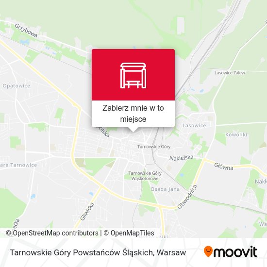 Mapa Tarnowskie Góry Powstańców Śląskich