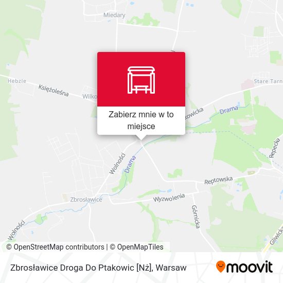 Mapa Zbrosławice Droga Do Ptakowic [Nż]