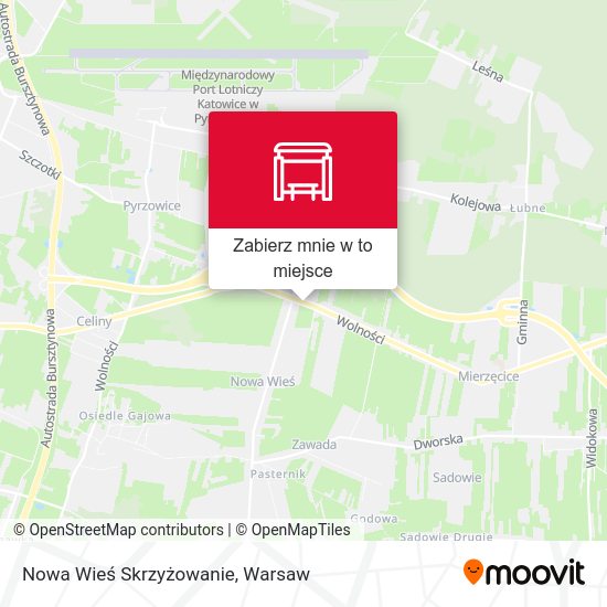 Mapa Nowa Wieś Skrzyżowanie