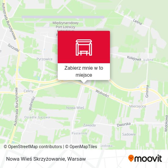 Mapa Nowa Wieś Skrzyżowanie