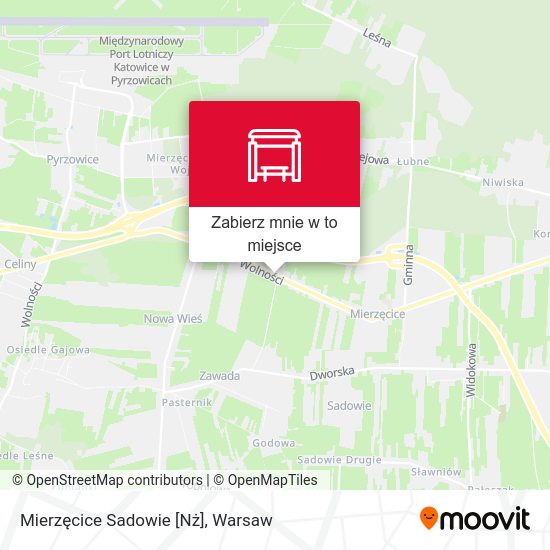 Mapa Mierzęcice Sadowie [Nż]