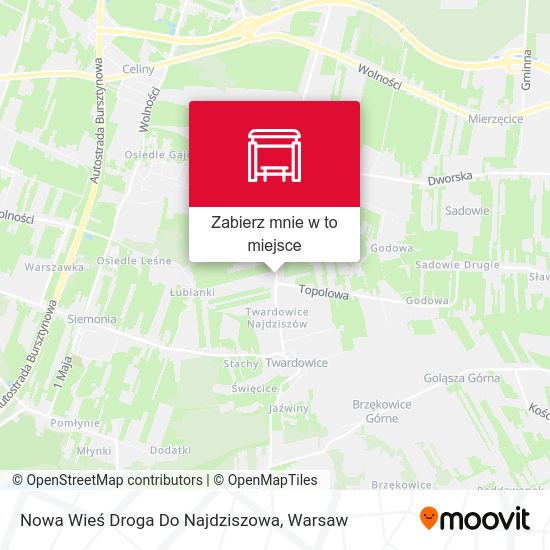 Mapa Nowa Wieś Droga Do Najdziszowa