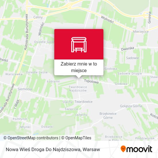 Mapa Nowa Wieś Droga Do Najdziszowa