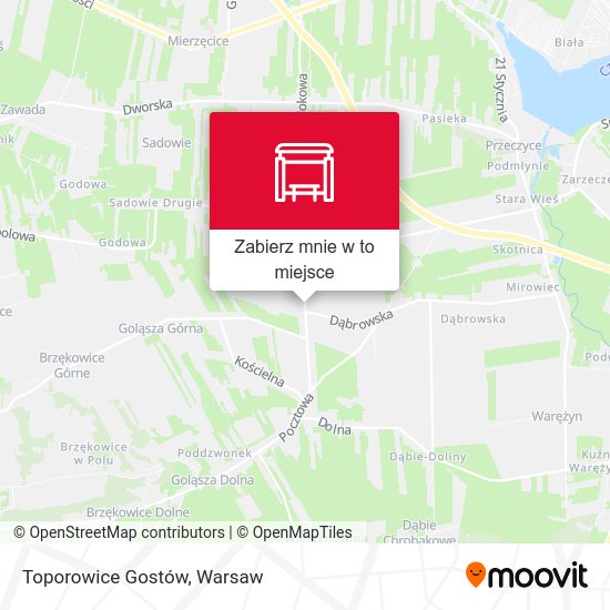 Mapa Toporowice Gostów