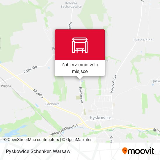 Mapa Pyskowice Schenker