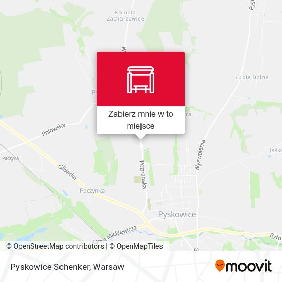 Mapa Pyskowice Schenker