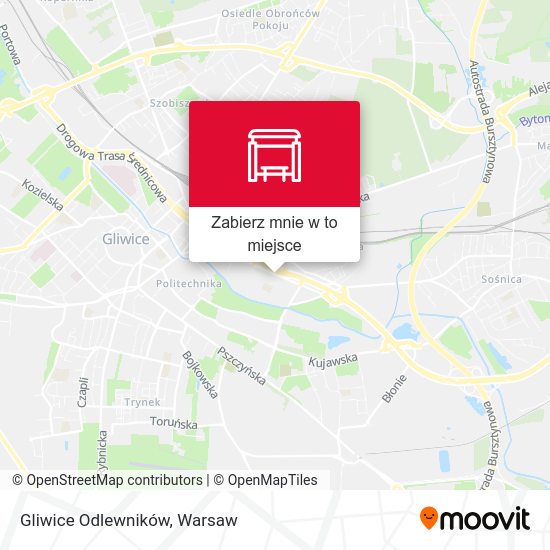 Mapa Gliwice Odlewników