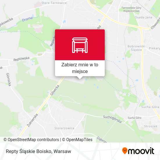 Mapa Repty Śląskie Boisko