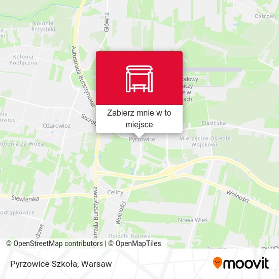 Mapa Pyrzowice Szkoła