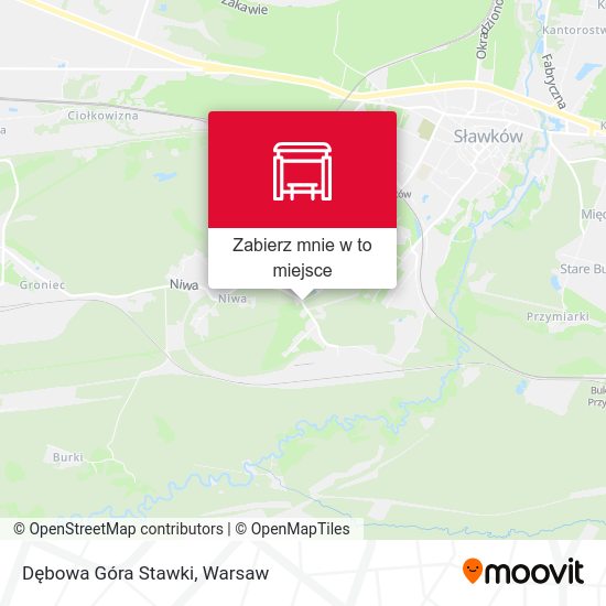 Mapa Dębowa Góra Stawki