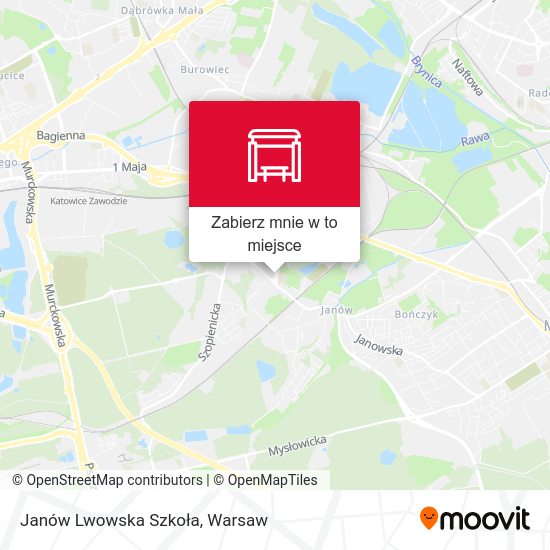 Mapa Janów Lwowska Szkoła