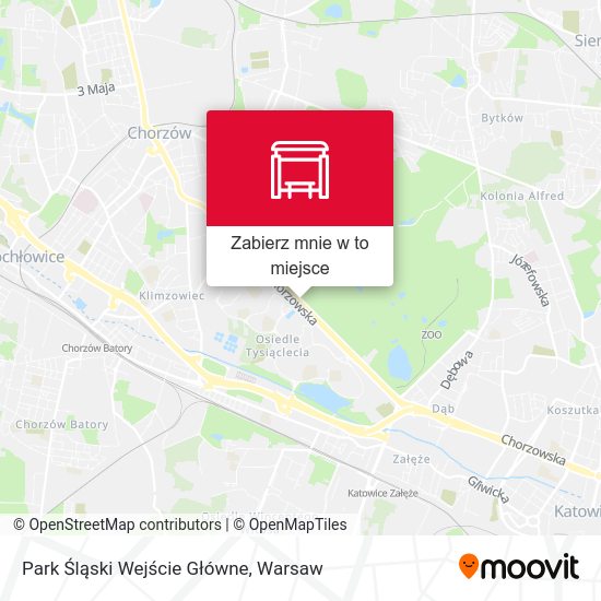 Mapa Park Śląski Wejście Główne