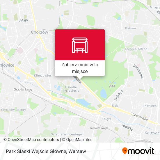 Mapa Park Śląski Wejście Główne